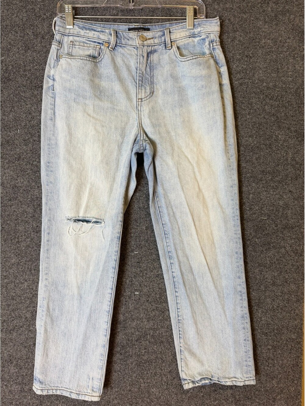 Banana Republic Premium Denim Vintage Straight Jeans Womens Size 28 Light Wash